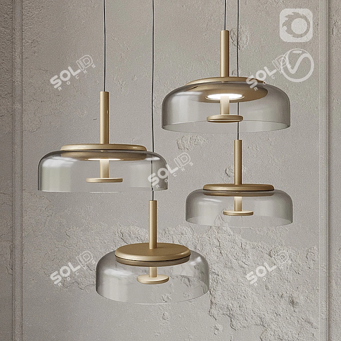 Arctic Glass Wall Sconce 3D model image 4