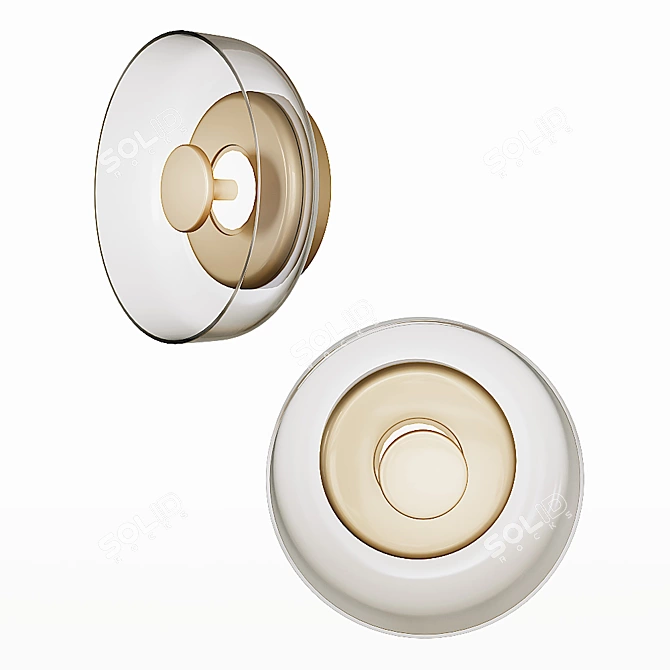 Arctic Glass Wall Sconce 3D model image 6