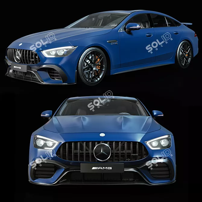 Luxury Mercedes-AMG GT 63 S 3D model image 1