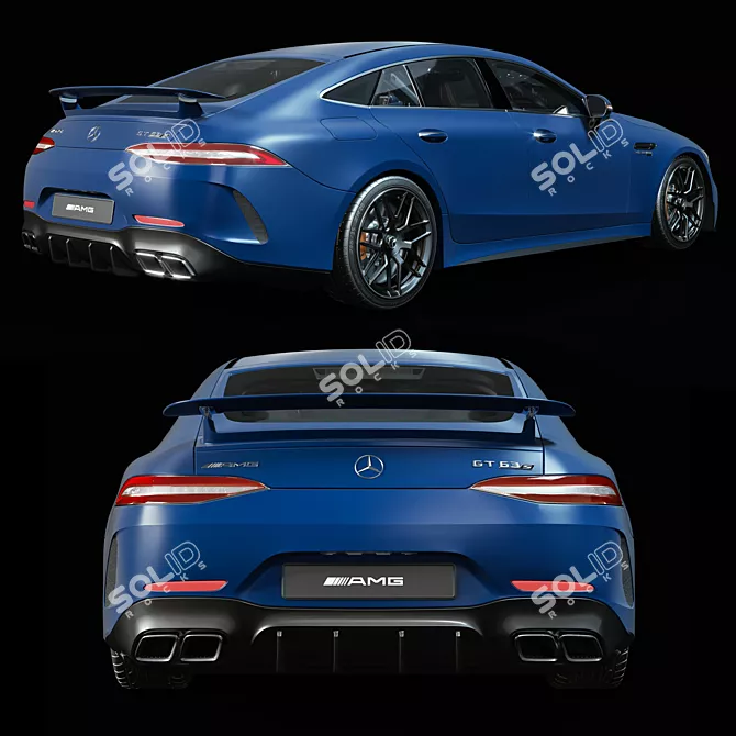 Luxury Mercedes-AMG GT 63 S 3D model image 2