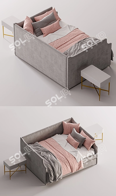 Stylish ANNIKA Daybed For Comfortable Lounging 3D model image 3