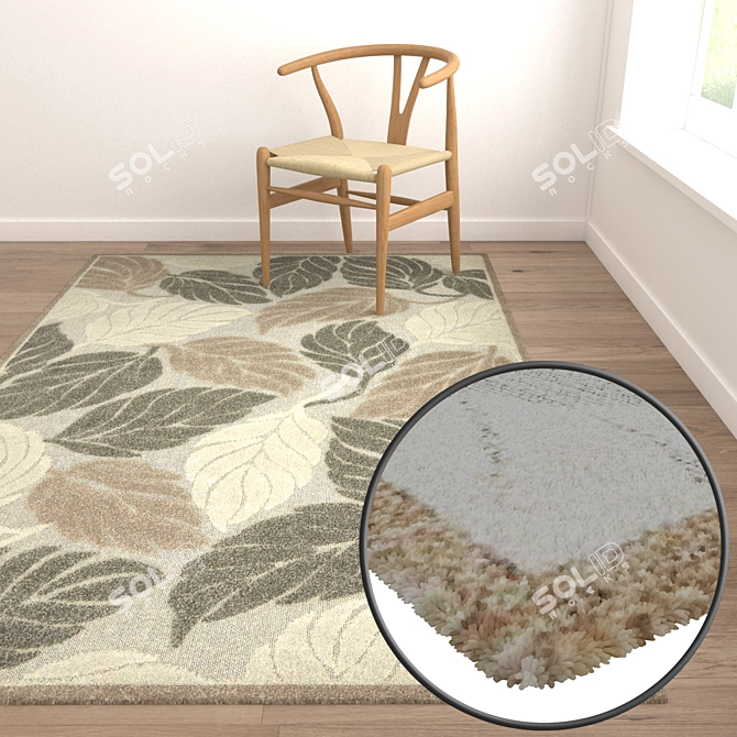 Luxury Carpets Set for Stunning Interiors 3D model image 5