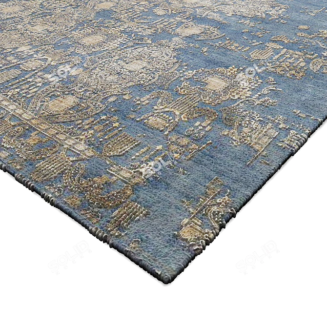 Stylish Interior Carpets 3D model image 2