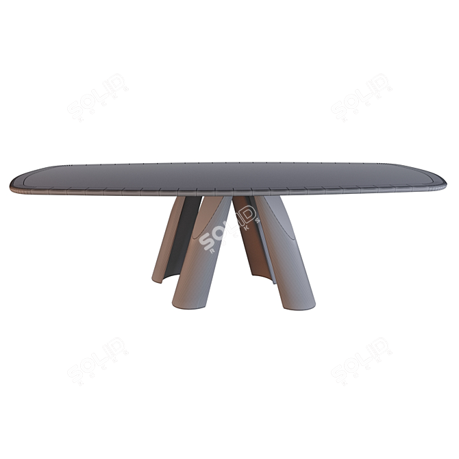 Regal Italian Dining: Prince Table 3D model image 3