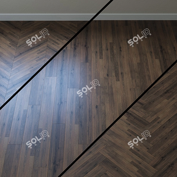 Dark Whiston Oak Laminate - Egger Pro Large 3D model image 1