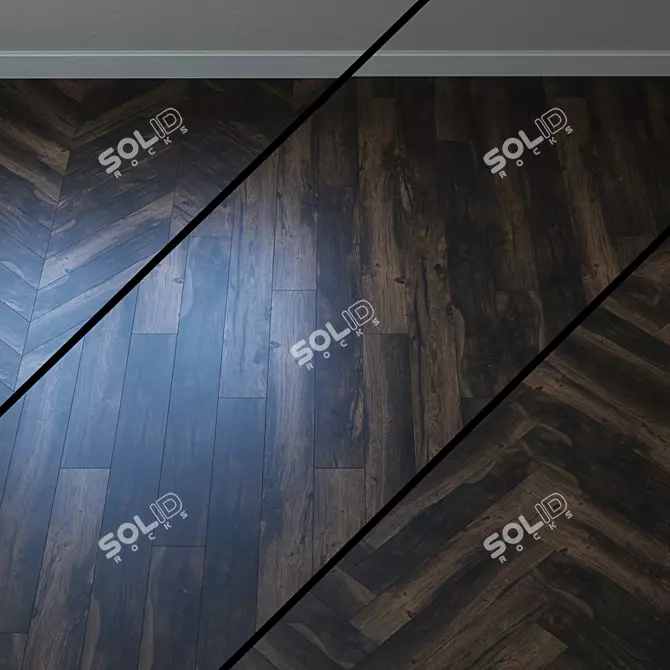 Egger Pro Medium EPL044: Dark Hunton Oak Laminate 3D model image 1