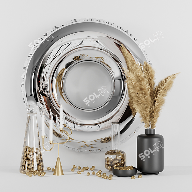 Stylish Decor Set 3D model image 5