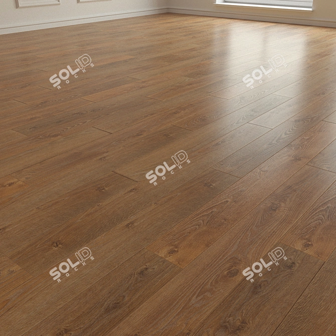 Laminated Oak Parquet 195 3D model image 2