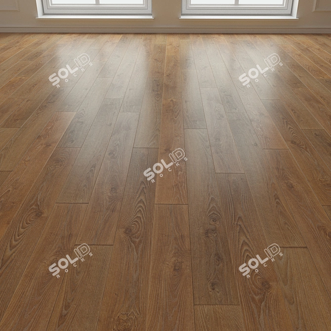 Laminated Oak Parquet 195 3D model image 3