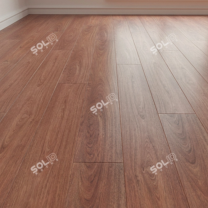 Jatoba Parquet Flooring: High-Quality Laminate for Stunning Interiors 3D model image 1