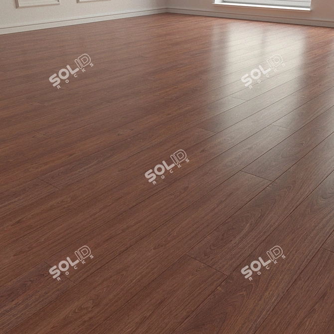 Jatoba Parquet Flooring: High-Quality Laminate for Stunning Interiors 3D model image 2