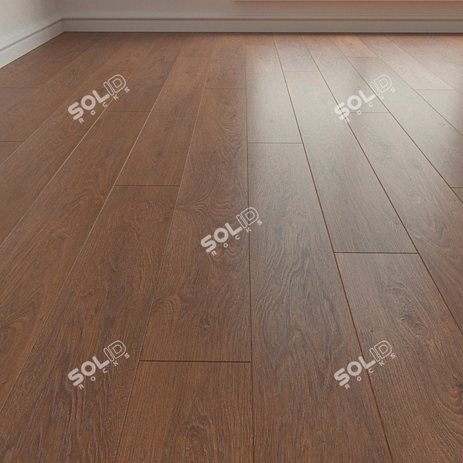 Oak Avignon Beige Laminate Parquet 3D model image 1