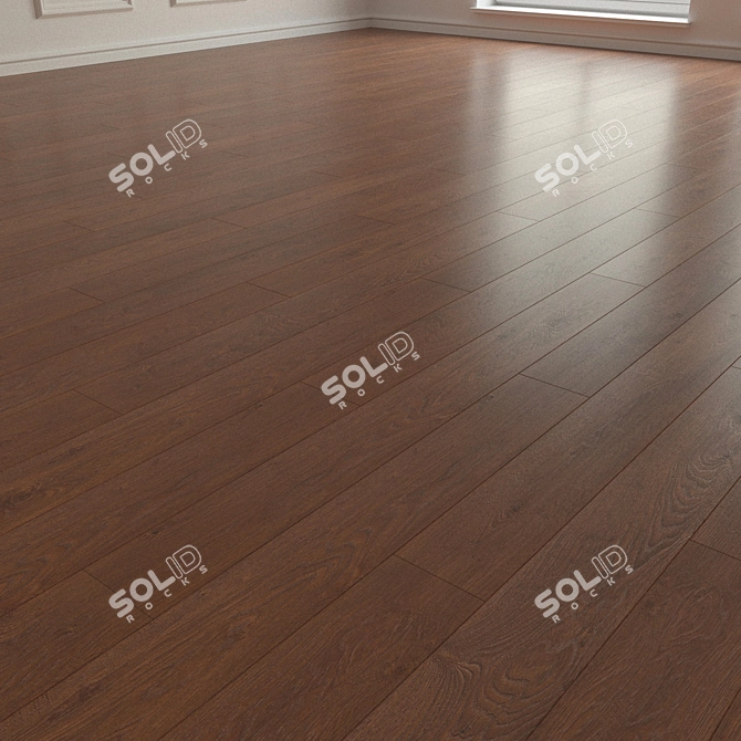 Oak Avignon Beige Laminate Parquet 3D model image 2