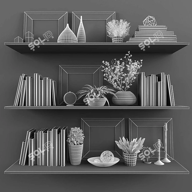 Elegant Decor Set 63 3D model image 3