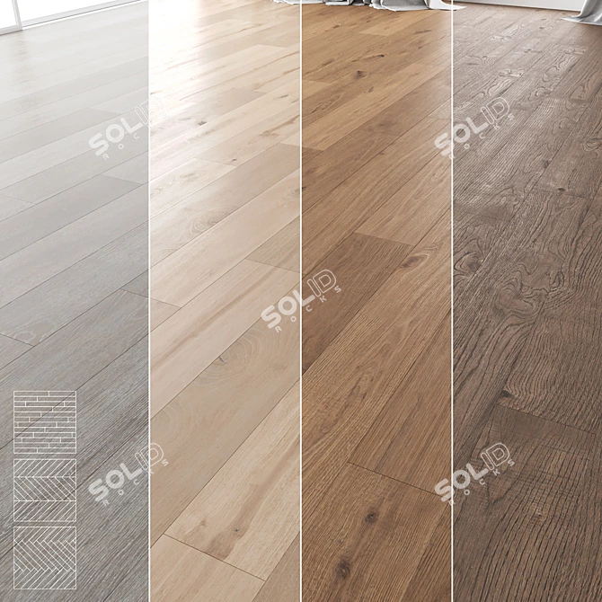 Premium Wood Floor Collection 3D model image 1