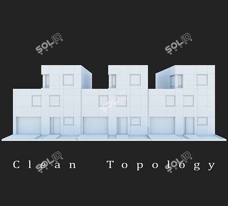 Low Poly Building Model - 01 3D model image 5