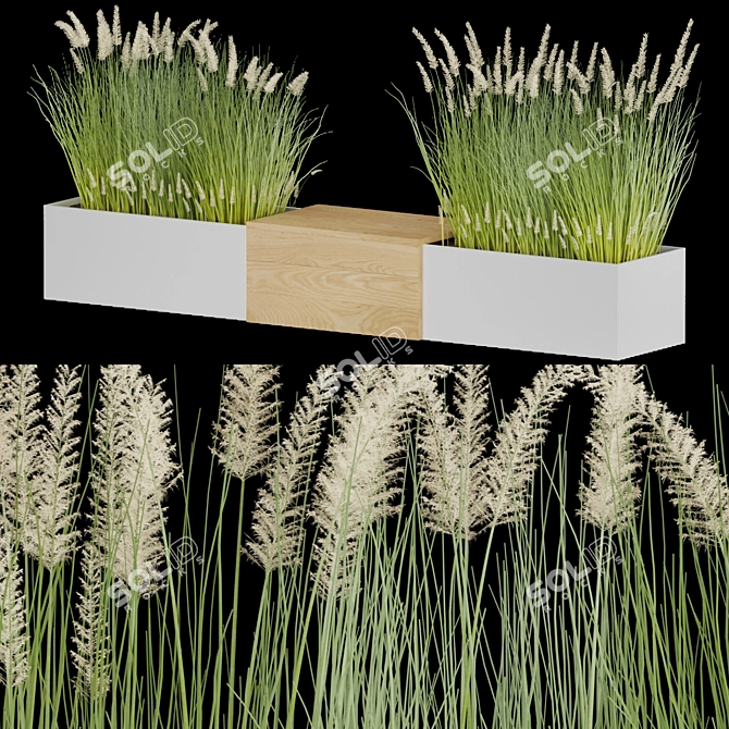 Modern Plant with High-Quality Textures 3D model image 2