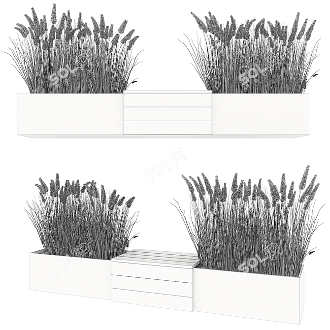 Modern Plant with High-Quality Textures 3D model image 3