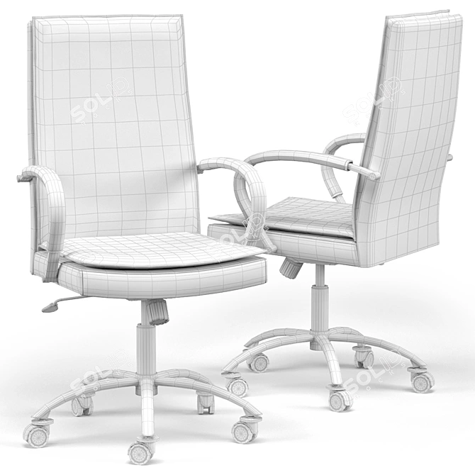 Elegant Modani Pandino Office Chair 3D model image 4