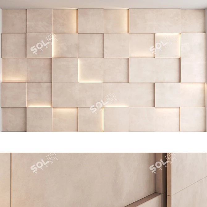  Decorative Panel Set 54 - Versatile 3D Wall Art 3D model image 4