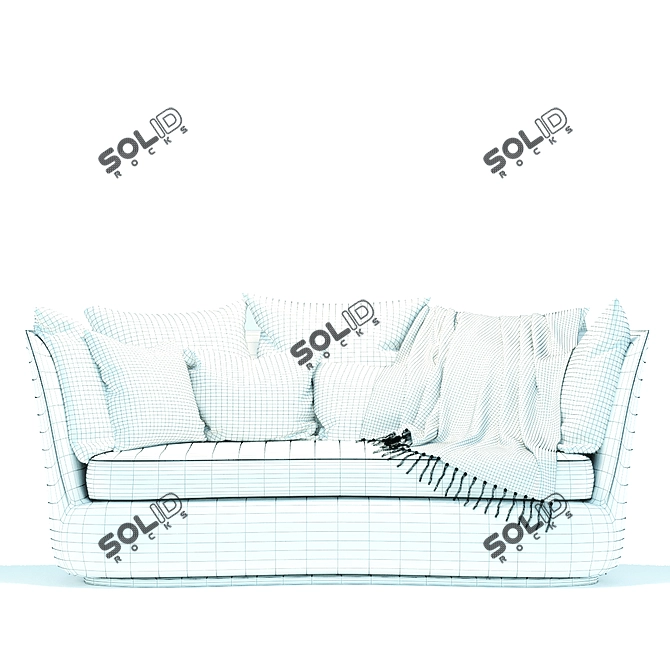 Apollo Modern Luxury Sofa 3D model image 4