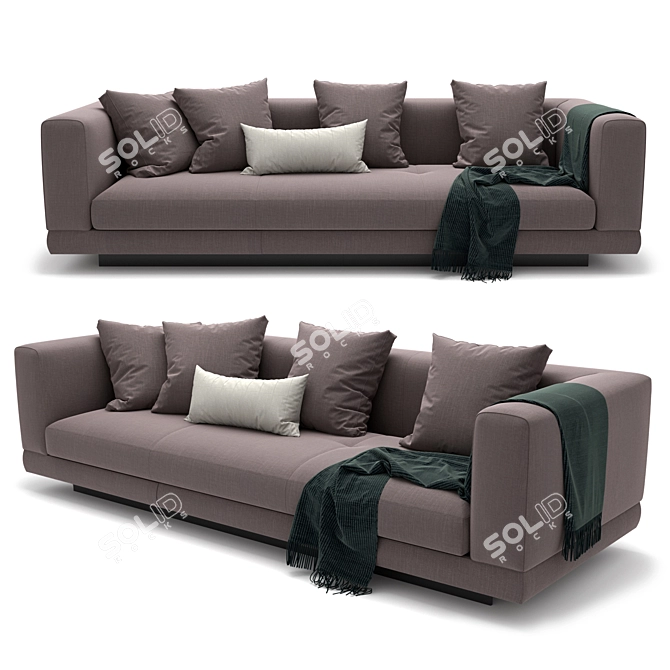 Modern Connery Minotti Sofa 3D model image 1