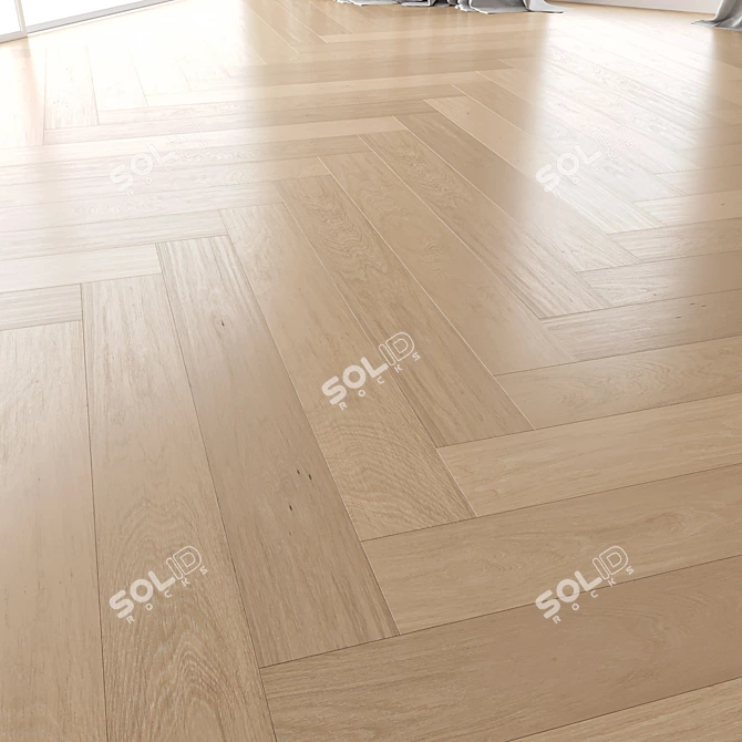 Premium Wood Flooring Set 3D model image 4
