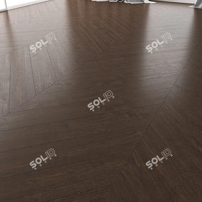 Premium Wood Flooring Set 3D model image 5