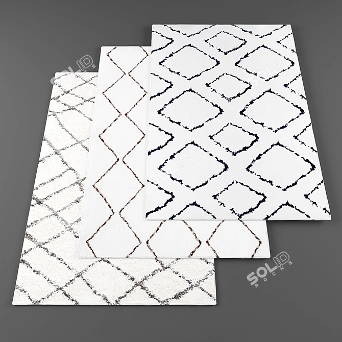 High Resolution Rugs Bundle 3D model image 1