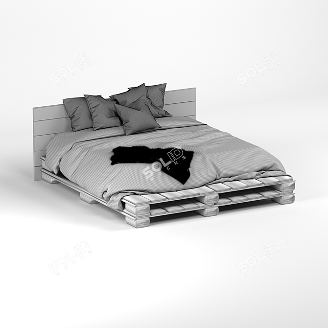 3D Bed Model Files Bundle 3D model image 4