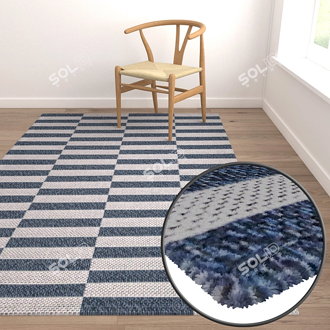 Title: Luxury Weave Carpet Set 3D model image 5