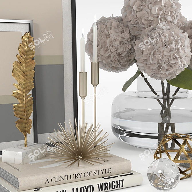 Elegant Decor Set 2016 3D model image 2