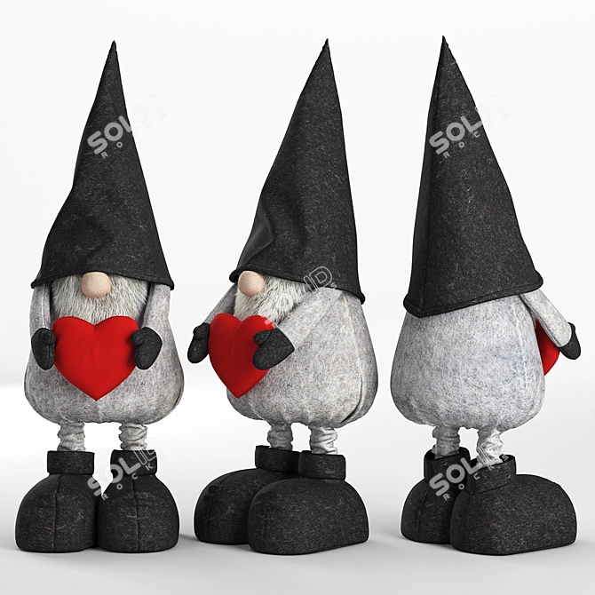 Title: Christmas Wishes Gnome Plush 3D model image 1