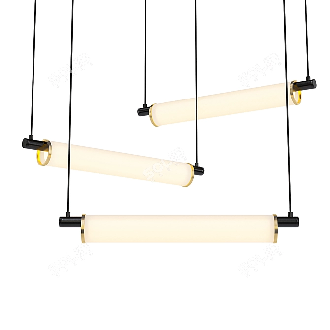  ANZAZO TUBE 2 - Designer Pendant Light 3D model image 1