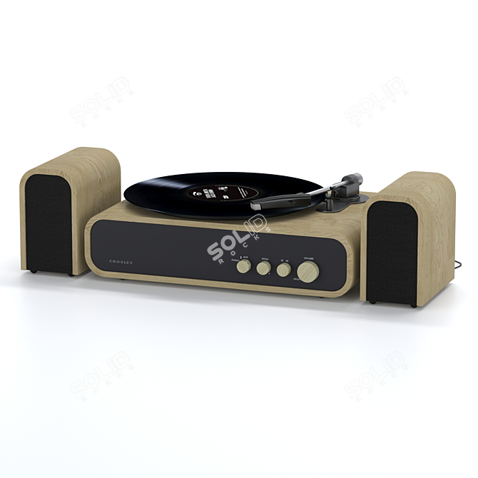 Crosley Gig Vinyl Turntable 3D model image 4