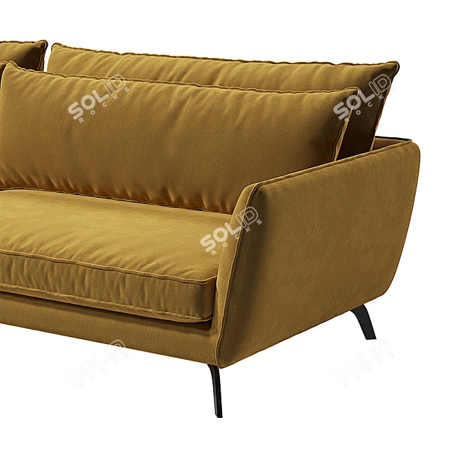 Leone Sofa: Stylish & Spacious 3D model image 4
