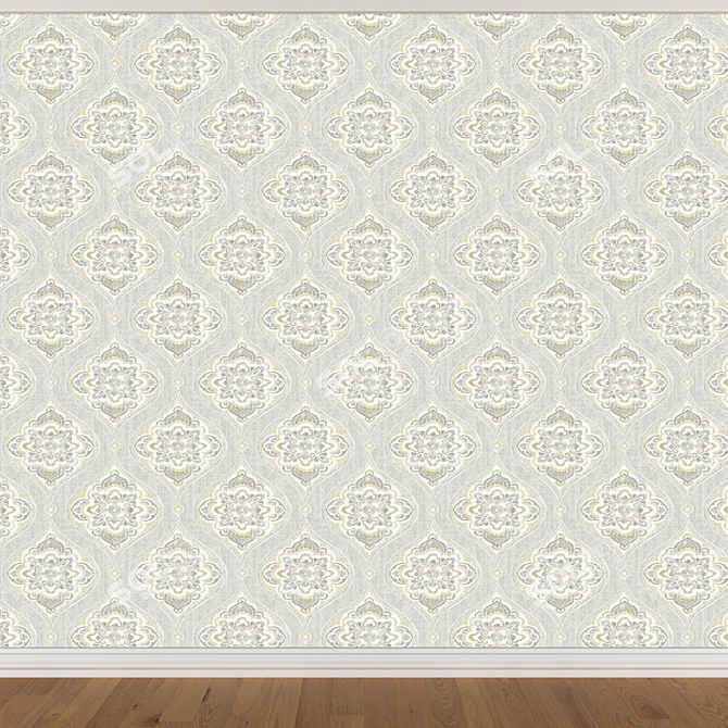 Seamless Wallpaper Set - 3 Color Collection 3D model image 4