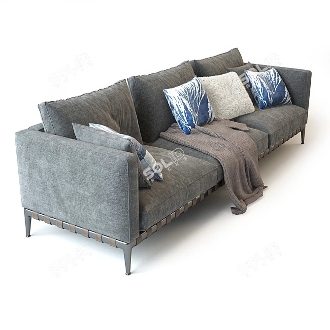 Luxury Comfort: Flexform Atlante Sofa 3D model image 3