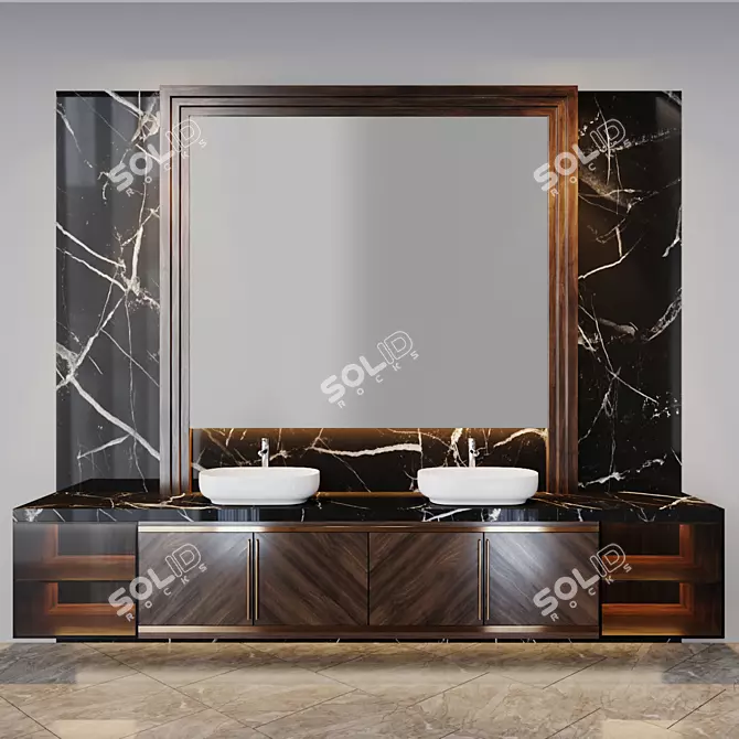 Modern Bath Set: Inspired by Studia-54.ru 3D model image 1