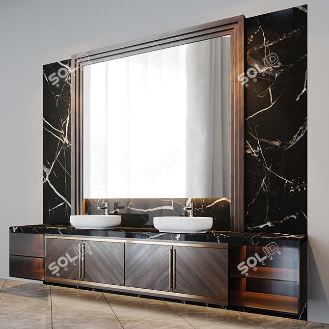 Modern Bath Set: Inspired by Studia-54.ru 3D model image 2