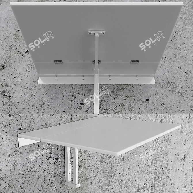 Versatile Folding Table: IKEA NORBERG 3D model image 8