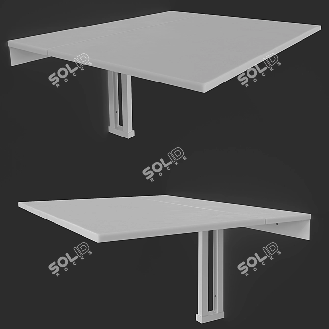 Versatile Folding Table: IKEA NORBERG 3D model image 9