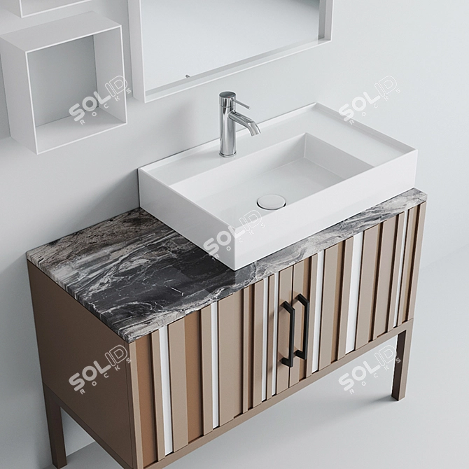 Alice Hide Bathroom Set 3D model image 2