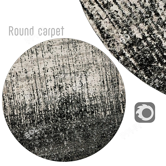 Circular Interior Carpets 3D model image 1