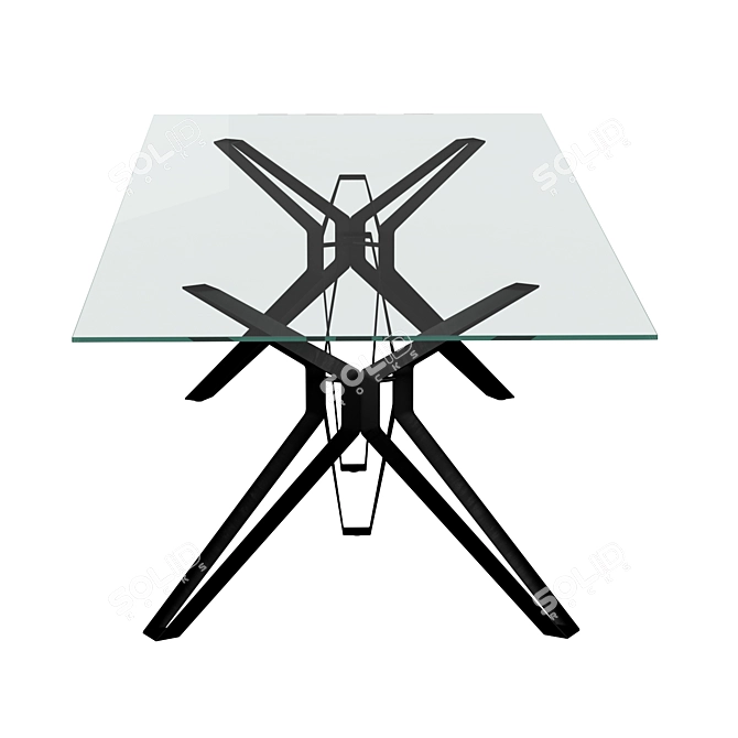 Modern 3Pod Dining Table by LEMA 3D model image 3