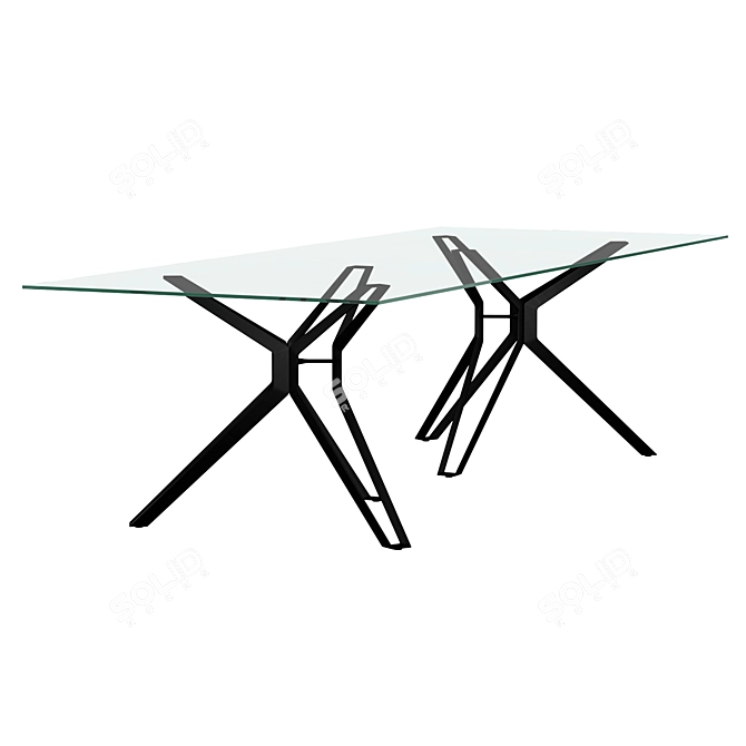 Modern 3Pod Dining Table by LEMA 3D model image 4
