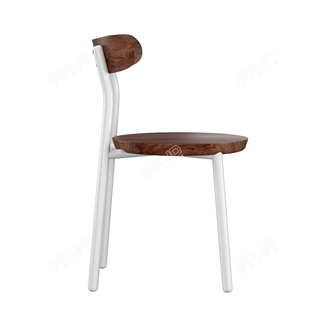 Modern Industrial Them Chair 3D model image 3