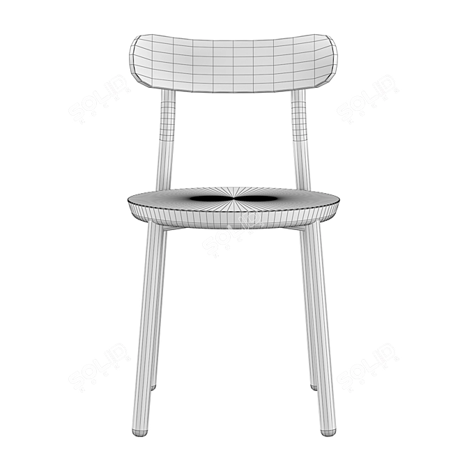 Modern Industrial Them Chair 3D model image 5