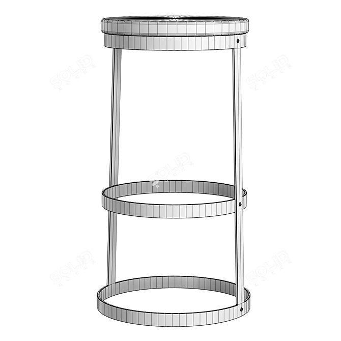 Stylish Trust Bar Stools - Industrial Design 3D model image 5