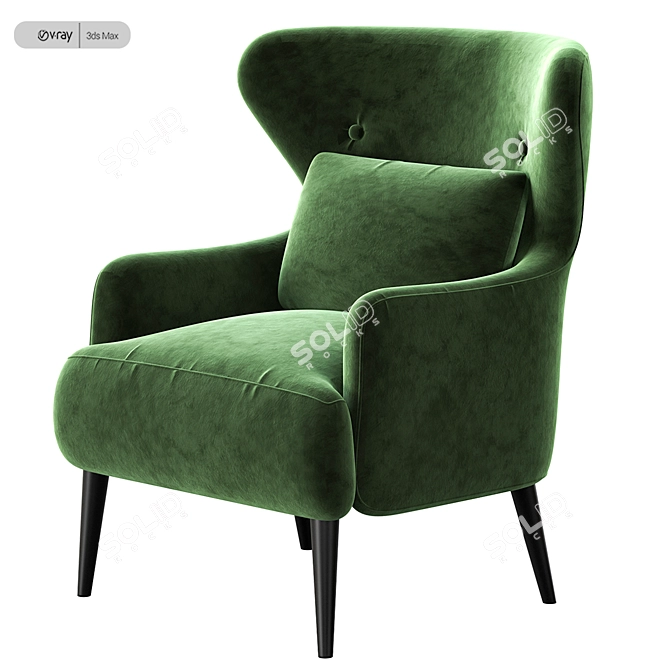Versatile Ottavia Chair - Stylish and Comfortable 3D model image 3